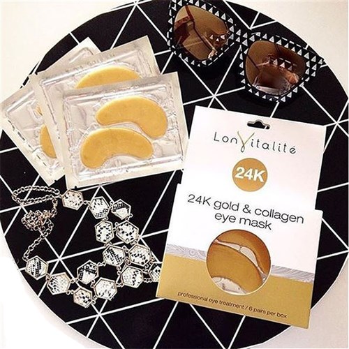24K Gold & Collagen Under Eye Masks (6 Pairs)
